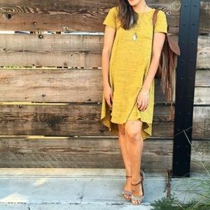 Lularoe Heathered Mustard Yellow Carly